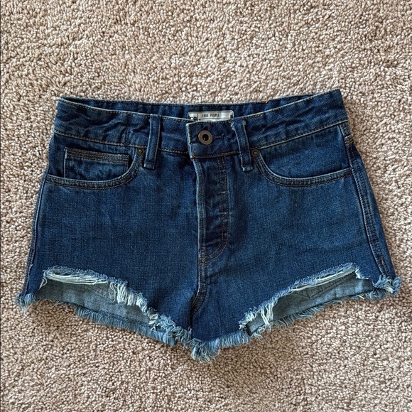 Free People Logan Cutoff Denim Shorts - Picture 6 of 9